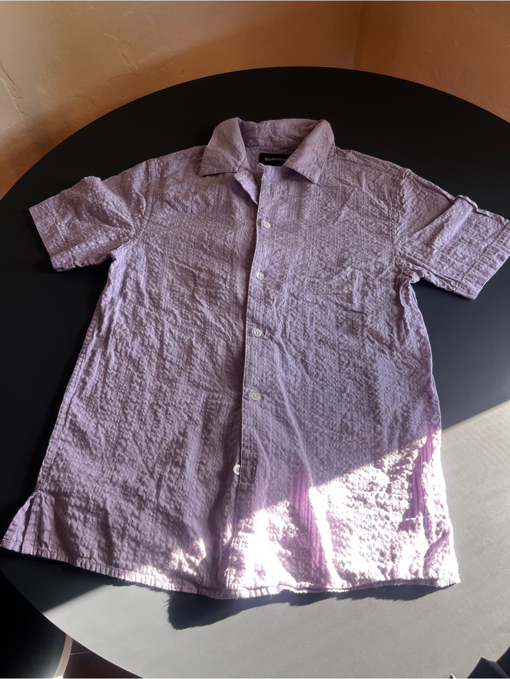 Bonobos Light lilac Textured Button-Up - Picture 3 of 10